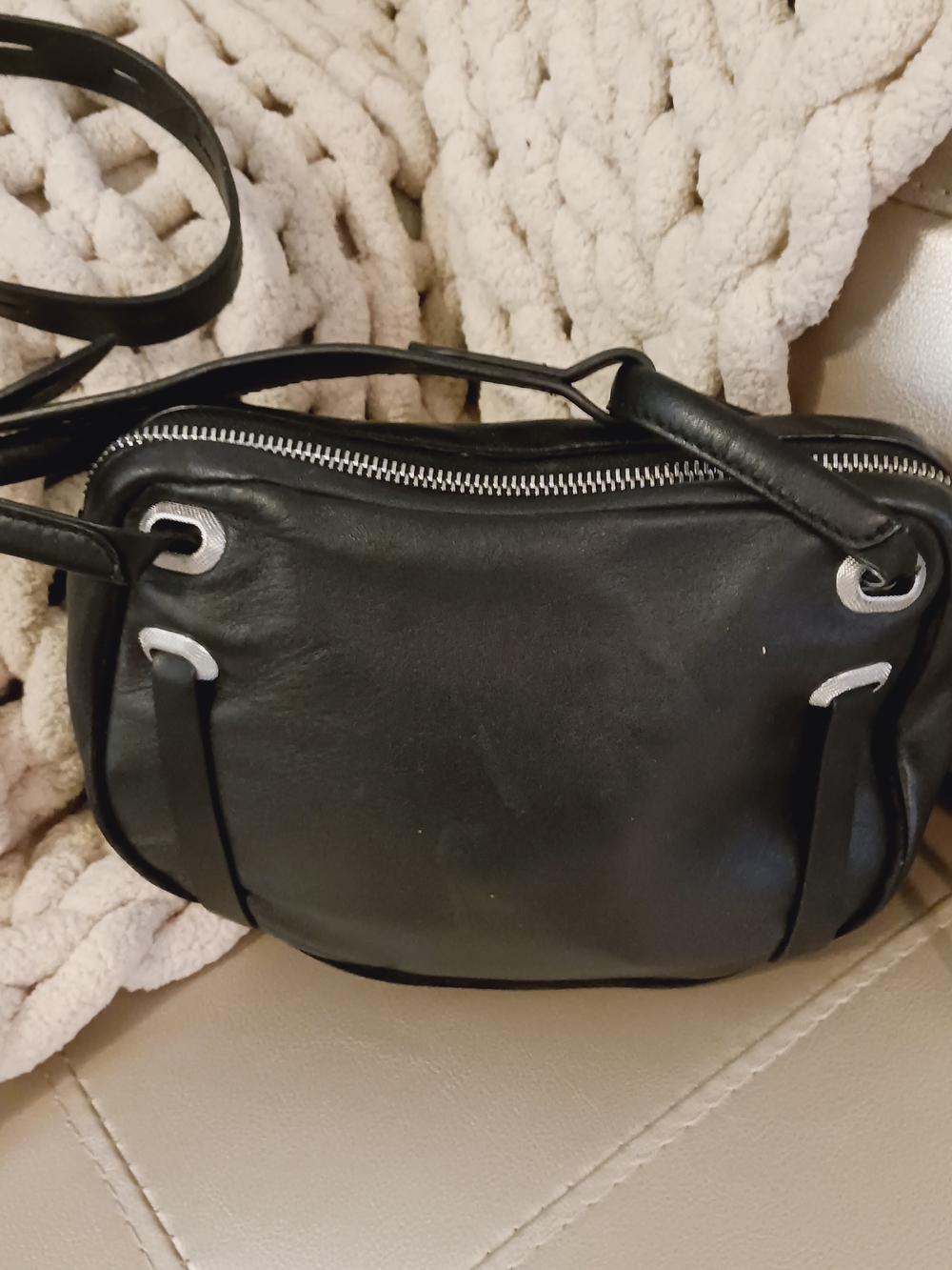 Rag & Bone Legend Black Leather Crossbody Bag -- Like New!